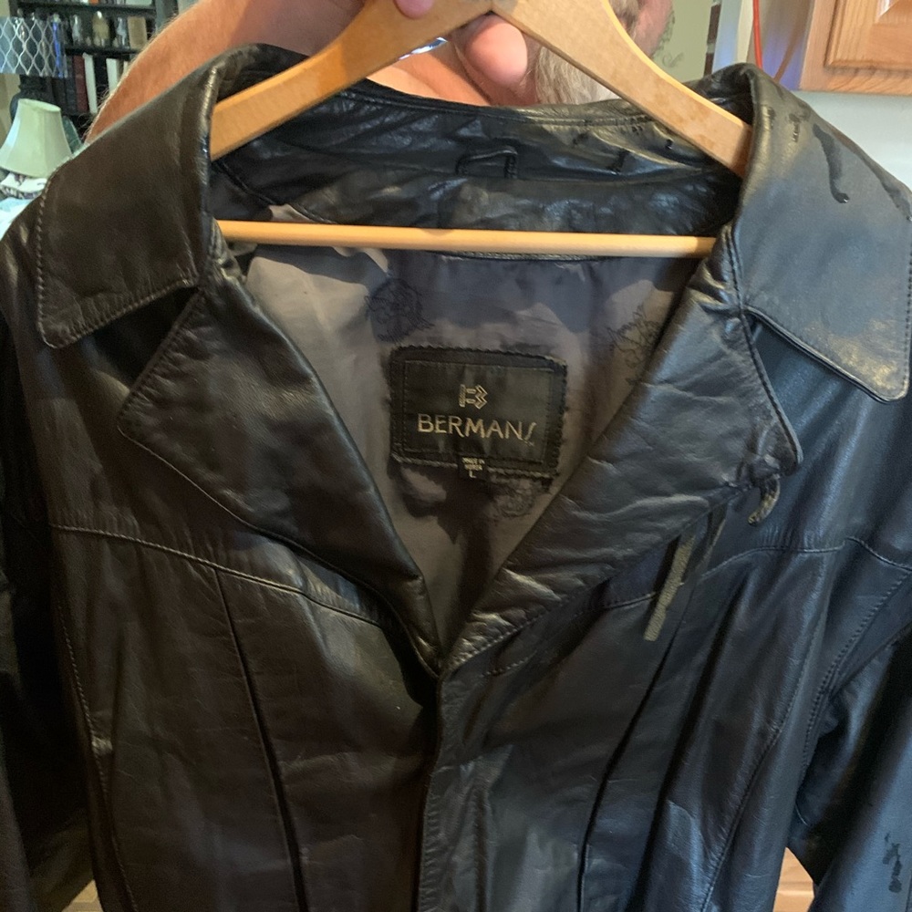 Fringed Berman’s Leather Jacket. Great condition
